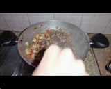 A picture of step 2 of Achari chicken veg pasta.