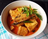 Foto langkah ke 4 dari resep Ikan pindang cue,tahu,tempe kuah santan.