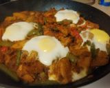 A picture of step 5 of Heidi's Low budget Chorizo & Potato Stir fry.