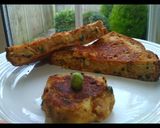 A picture of step 3 of Brown Bread Masala Potato Sandwich.