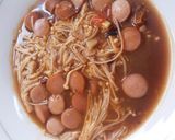Foto langkah ke 7 dari resep Tumis Jamur Enoki Saus Barbeque.