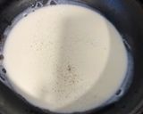 Une image de l'étape 1 de Pates à la crème.