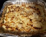 A picture of step 5 of Holmstead Cookin': Baked Onion & Garlic Scalloped Potates.