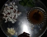 A picture of step 1 of Coconut Milk rasam.