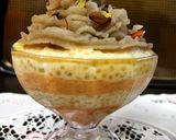 A picture of step 5 of Layered Sago/Sabudana Puding for Vrat.