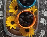 A picture of step 1 of BlackBerry Chaat.