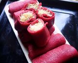 Foto langkah ke 5 dari resep Dadar Gulung Milky Merah Putih🇮🇩.