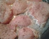 A picture of step 1 of Peppery chicken with a plum glaze.