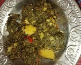 A picture of step 10 of Palak meethi aloo.