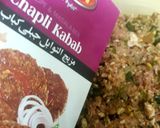 A picture of step 2 of Quick chapli kebabs😊.