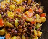 A picture of step 4 of Kala Chana Ghugni.