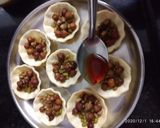 A picture of step 8 of Katori Chaat.