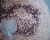 A picture of step 5 of Oreo Chocolate cake in microwave.