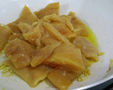 Foto del paso 5 de la receta: Filetes de pollo agridulces con manzana y champiñones