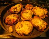 A picture of step 3 of Spicy cheesy healthy kuzhi appam with left over idli batter.