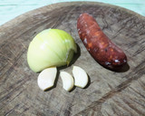 Foto del paso 1 de la receta: Tortilla de grelos de Santiago