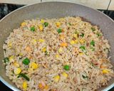 A picture of step 7 of Corn fried rice.