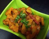 A picture of step 3 of Potato Onion Spicy Sabzi.