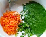 A picture of step 3 of Suji Palak Handvo.
