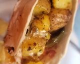 A picture of step 7 of Roasted Potato, Egg & Chz Taco/Burrito.