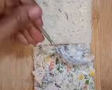 A picture of step 3 of Vegetable curd sandwich.