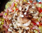 Foto del paso 5 de la receta: Zucchini relleno con jamón y verduras