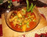 A picture of step 5 of Desi murgh curry.