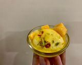 A picture of step 10 of Mango rasmalai.