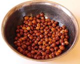 A picture of step 5 of Appam with kadalai curry (chickpea masala curry).