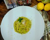 Cukkinikrémes spagetti mentával és citrommal/ Spaghetti con le zucchine recept fázis 10 fotója