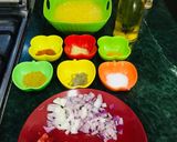 A picture of step 1 of Dhaba Style moong daal.