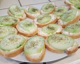 A picture of step 5 of Cucumber Toasties.