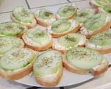 A picture of step 5 of Cucumber Toasties.