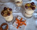 Φωτογραφία βήματος 3 της συνταγής Cheesecake με γιαούρτι, φρέσκα σταφύλια και γεύση καραμέλας!!!