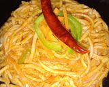 A picture of step 5 of Hakka Noodles.
