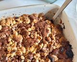 Une image de l'étape 5 de 💚 Crumble poires, pommes et banane au chocolat et aux noisettes.