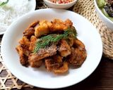 Hình bước làm 2 của món Bún cá chấm