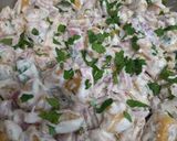 Tejszínes-füstölt sonkás gnocchi édesburgonyából recept fázis 7 fotója