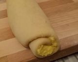Hình bước làm 6 của món Bánh mì cuộn pudding