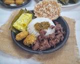 Cara Membuat Nasi Gudeg pepes tahu telur asin  mendol tempe 5