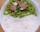 Hình bước làm 4 của món Tuần 9 : Đọt su su xào thịt bò