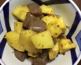 A picture of step 5 of #4  Easy Japanese cooked dish with Potato and Dried Bonito Flakes.