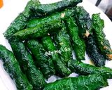 A picture of step 5 of Pan-Fried Beef Wrapped in Betel Leaves.