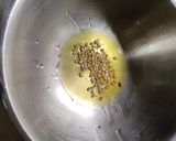 A picture of step 1 of Idly upma.