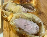 Foto del paso 5 de la receta: Solomillo de cerdo en hojaldre o Wellington con cebolla caramelizada y manzana: Carnes de Navidad