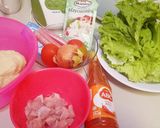 Foto langkah ke 1 dari resep Tortila Chicken wrap 🌯.