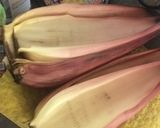 A picture of step 1 of Mocha'r (Banana Flower) Paturi.