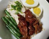 Foto langkah ke 12 dari resep Miso Ramen Topping Enoki Beef.