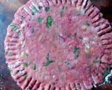A picture of step 11 of Pink paratha made with soy flour.