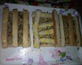 A picture of step 2 of Stripes Sandwich.